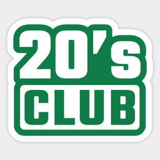 20th birthday Sticker